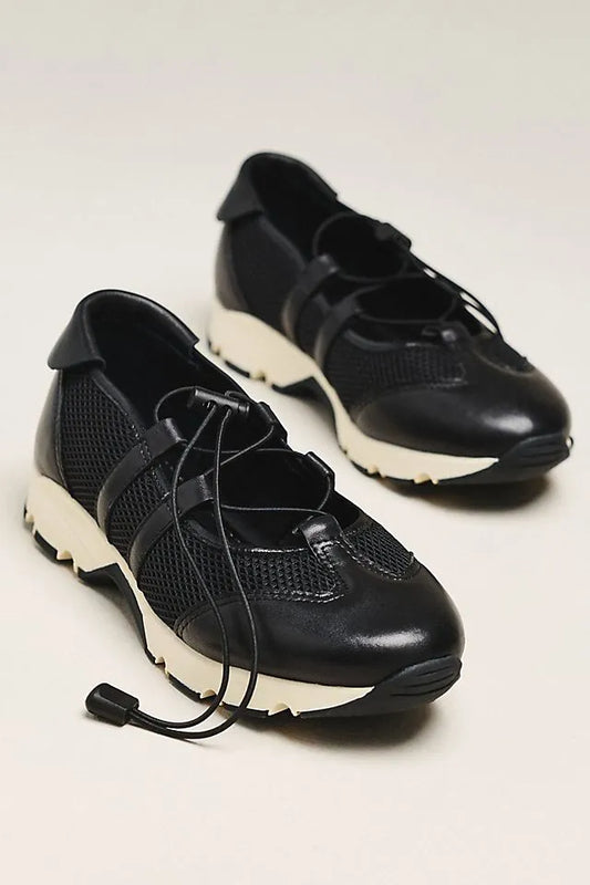 All Black Ghillie Mesh Sneakers