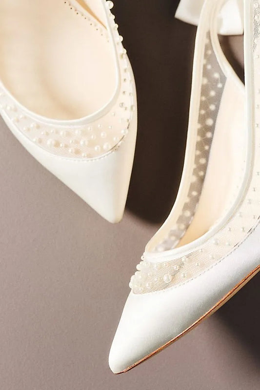 Bella Belle Georgie Pearl Slingback Heels