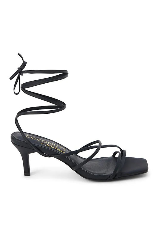 Coconuts by Matisse Lilly Ankle-Wrap Kitten Heels