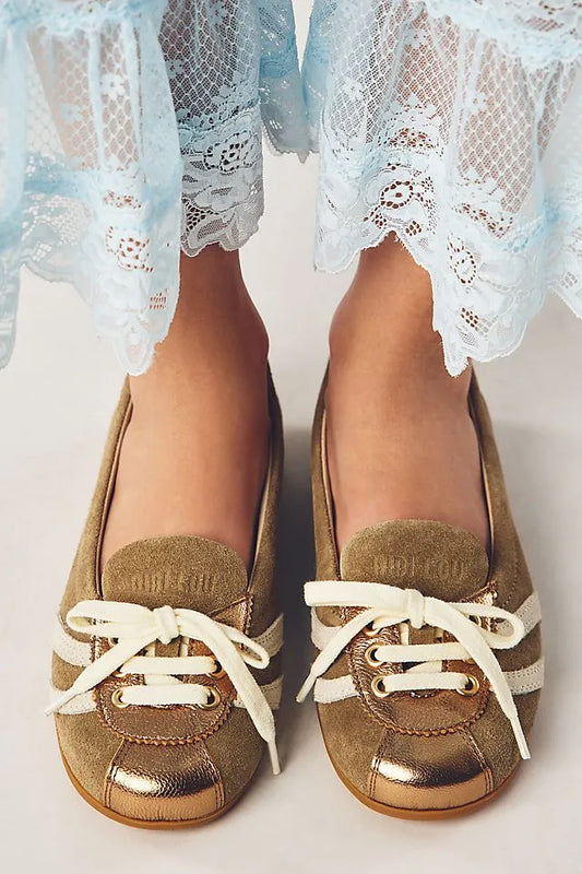 Bibi Lou Lace-Up Sneaker Flats