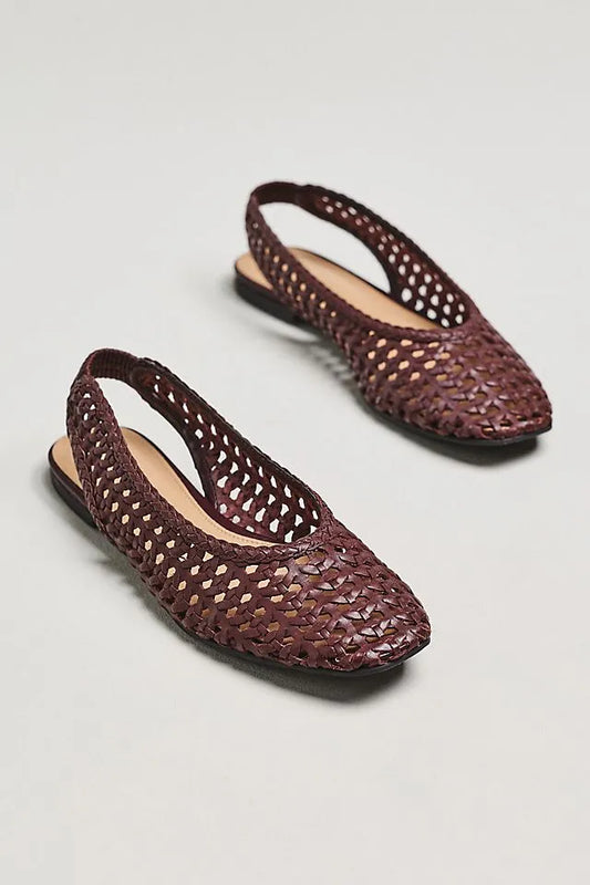 By Anthropologie Slingback Woven Flats