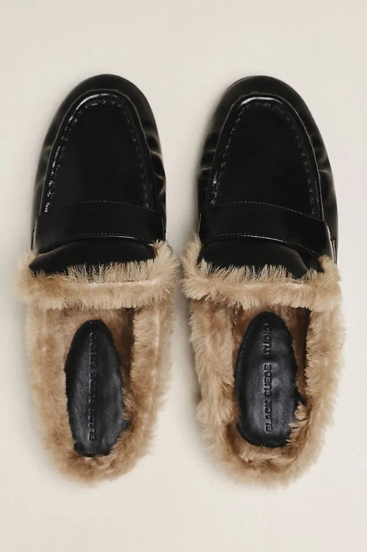 Black Suede Studio Theo Loafers