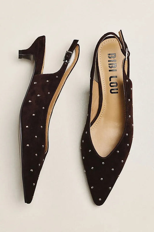 Bibi Lou Nomi Slingback Kitten Heels
