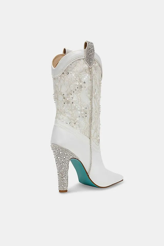 Betsey Johnson Bruno Heeled Western Boots