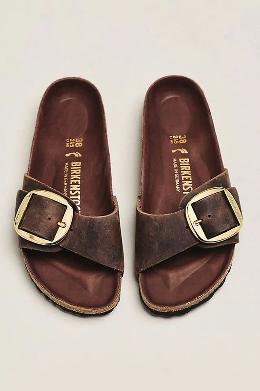 Birkenstock Madrid Big Buckle Nubuck Sandals